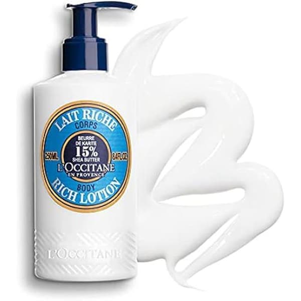 L'Occitane - Ekologisk Shea Rich Body Milk - Återfuktande och närande - Torr hud - 250 ML