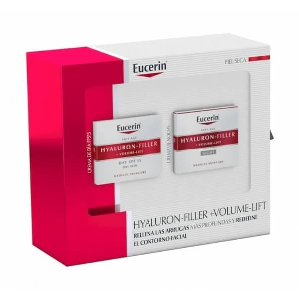 EUCERIN - Eucerin Facial Hyaluron-Filler Volym-Lif Torr hud Bröst 50ml+Natt Bröst 2-delat Set
