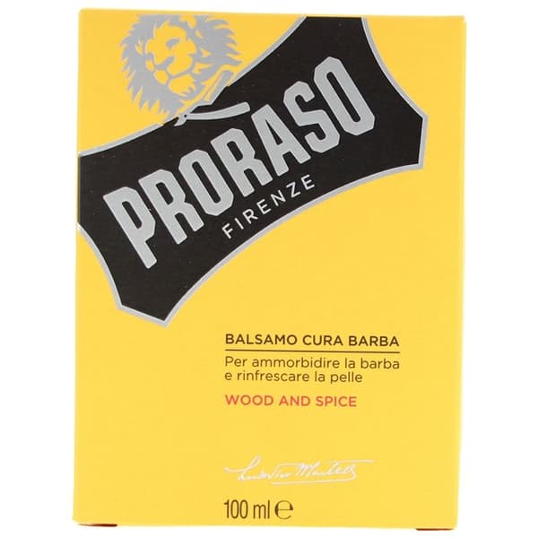 Skäggbalsam - Proraso - Trä &amp; Kryddor - 100ml - Utan parabener - Unisex