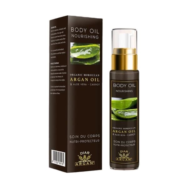Kroppsvård - Nutri Skydd - 100% Naturlig Arganolja - 50 ml - Aloe Vera - Morot