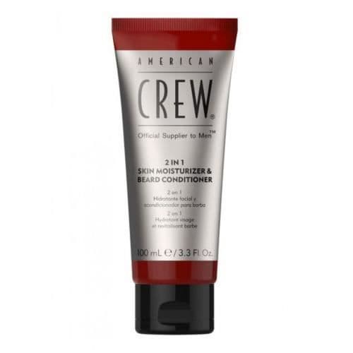 2 i 1 skäggbalsam ansiktsfuktighetskräm - AMERICAN CREW - 100ml - Mjukt och konditionerat skägg