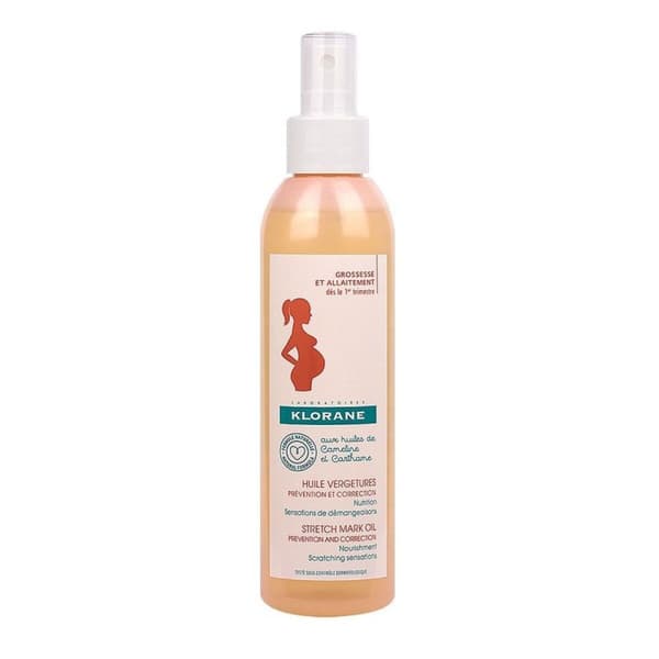 Venyttymäarpia hoitava öljy Klorane 200 ml