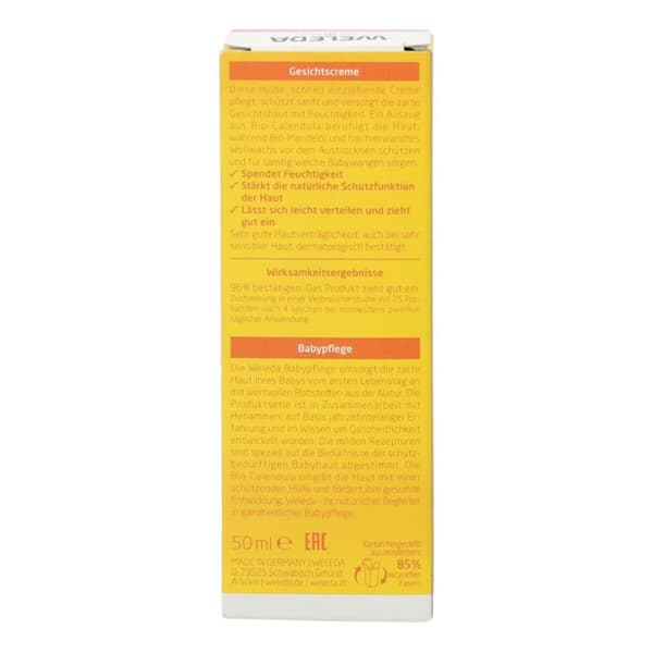 Fugtgivende ansigtscreme til babyer Weleda Baby Calendula 50 ml