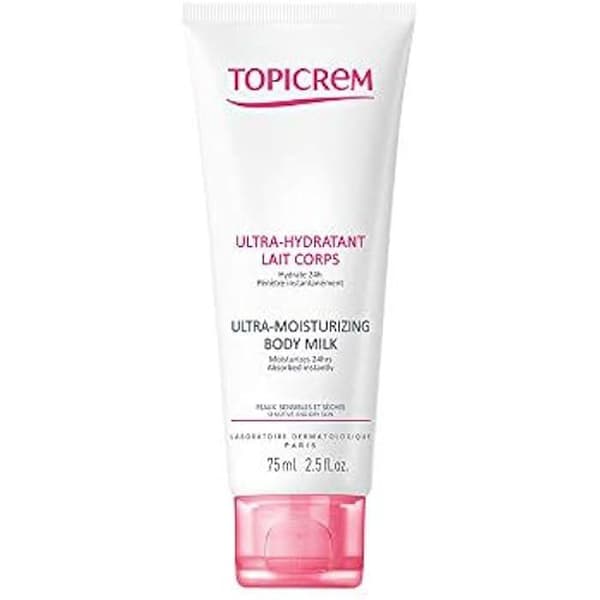 Kroppsmjölk - TOPICREM - Ultrafuktande - 75 ml - För torr hud - Återfuktande