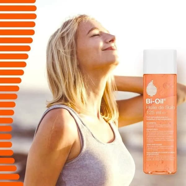 Bi-Oil Hudvårdsolja - Anti-celluliter, Bristningar, Ärr, Torr hud och Oregelbunden hy - 1 x 125 ml