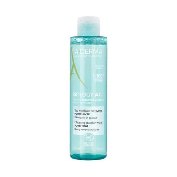 Micellärt vatten - A-DERMA - Biology AC - 200 ml - Fet hud - Naturliga ingredienser