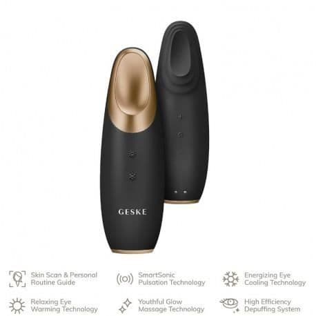 GESKE VARM & COOL ENERGIZER 6 I 1 MASAJEADOR PARA CONTORNO DE EYE SVART GULD
