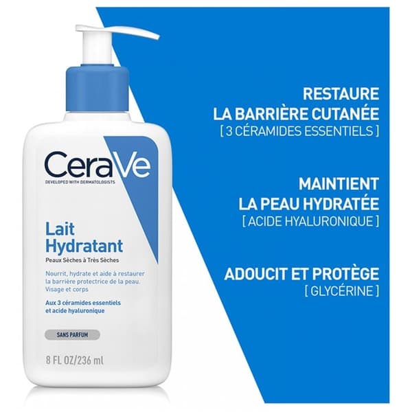 Fuktighetsmjölk - Cerave - 473ml - Hypoallergen - Känslig Hy - Mjölkig Konsistens