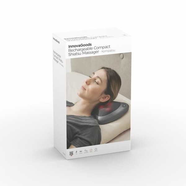 BEGAGNAD Kompakt Laddningsbar Shiatsu-massageapparat InnovaGoods (Renoverade B)