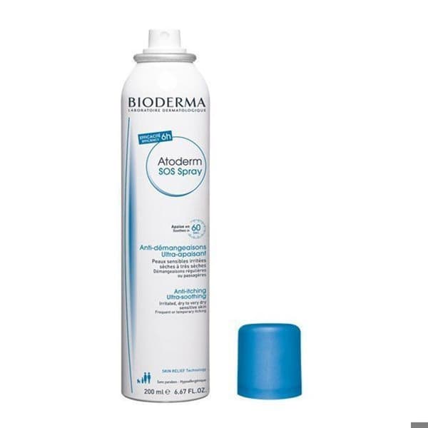 Spray mot klåda - Bioderma - Atoderm SOS - 200ml - Mycket torra skinn - Utan parfym