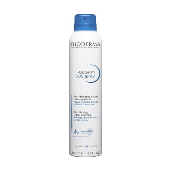 Spray mot klåda - Bioderma - Atoderm SOS - 200ml - Mycket torra skinn - Utan parfym