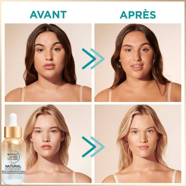 Garnier Ambre Solaire Natural Bronzer Set Serum och Mousse för Självbränning