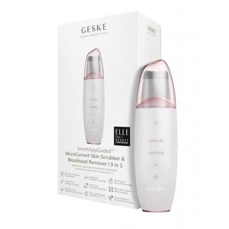 GESKE MICROCURRENT SKIN SCRUBBER & BLACKHEAD REMOVER LIMPIADOR 9 I 1 ROSE GULD
