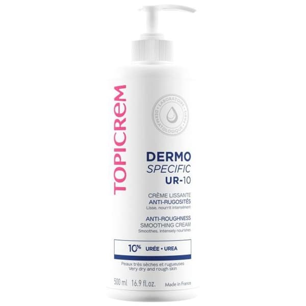 Crème Lissante Anti-Rugosités - TOPICREM - UR 10 - 10% Urea - 500ml - Mycket torra hud.