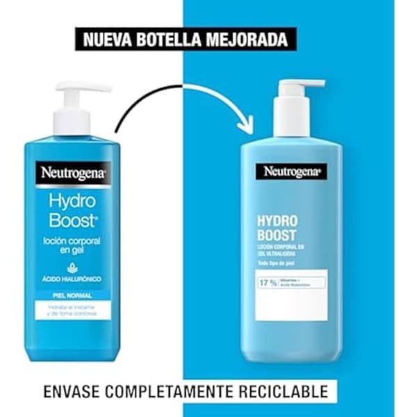 Gel lotion kropp HYDRO BOOST - NEUTROGENA - Pack 2 x 750ml - Utan parabener - Alla hudtyper