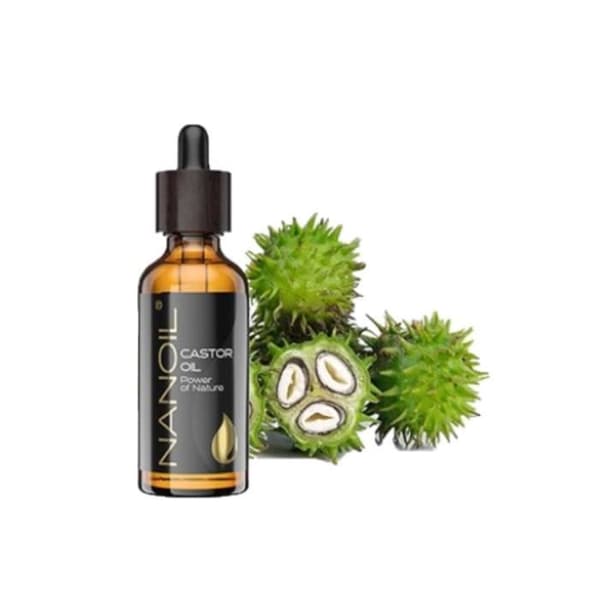 Nanoil Castor Oil – naturlig, kallpressad och oraffinerad ricinolja för ansikts-, kropps- och hårvård