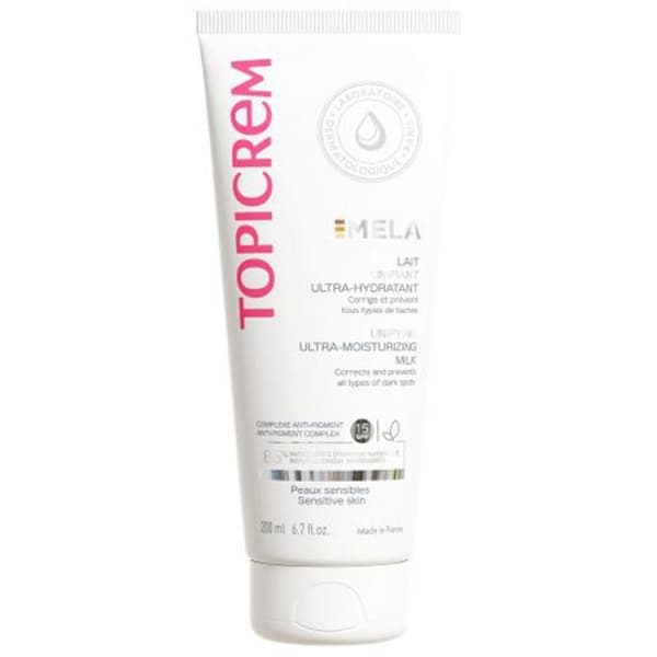 Unifying body milk - Topicrem - MELA - Ultra-fuktande - SPF15 - 200ml