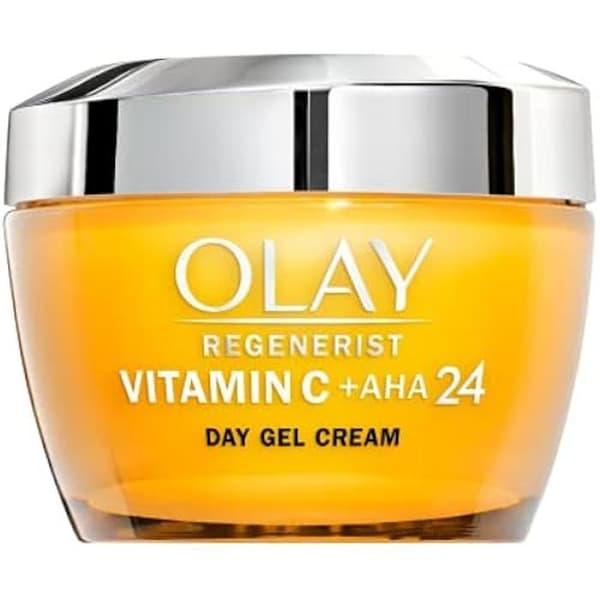 Olay Gel Cream AntiManchas Vitamin C + AHA24, med vitamin C, AHA och Niacinamid för en ljus, jämn hy, 50ml