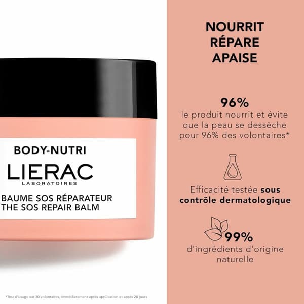 Reparerende Balsam til Kroppen Lierac BODY-NUTRI 30 ml