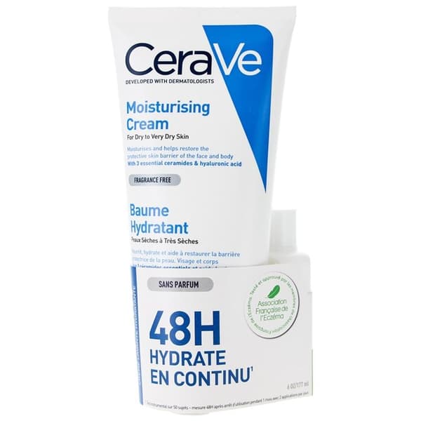 Fuktighetskräm för ansikte och kropp - CERAVE - 177ml - Mixad - Hypoallergenisk - Icke-komedogen