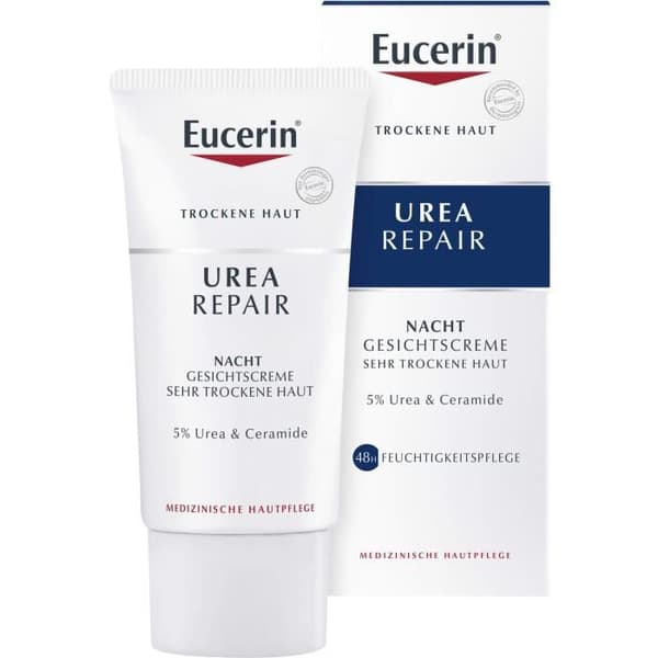 Eucerin Urea Repair 5% Natt Ansiktskräm, 50 ml Crème