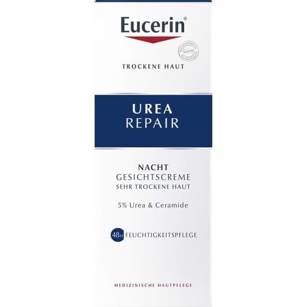Eucerin Urea Repair 5% Natt Ansiktskräm, 50 ml Crème
