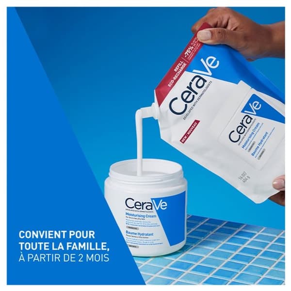 CeraVe Oparat Balsam Utan Doft Eco-Återfyllning 454 g