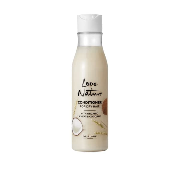 Oriflame Love Nature Balsam med økologisk hvede og kokos til tørt hår 250 ml