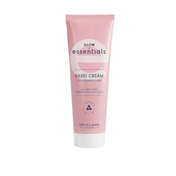 Oriflame Essentials Illuminating -käsivoide E- ja B3-vitamiinilla 75 ml