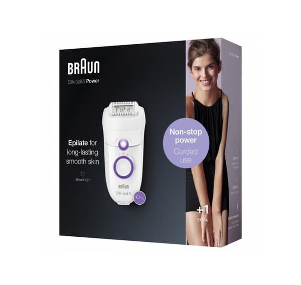 Braun, med ledning, epilator, SE5505P Silke-epil