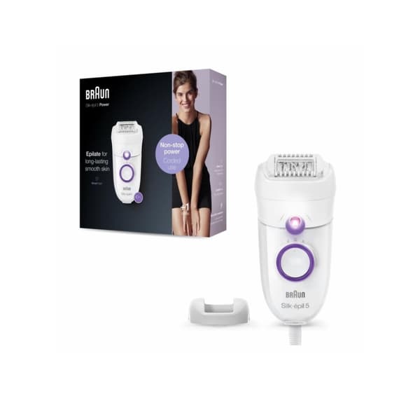 Braun, med ledning, epilator, SE5505P Silke-epil