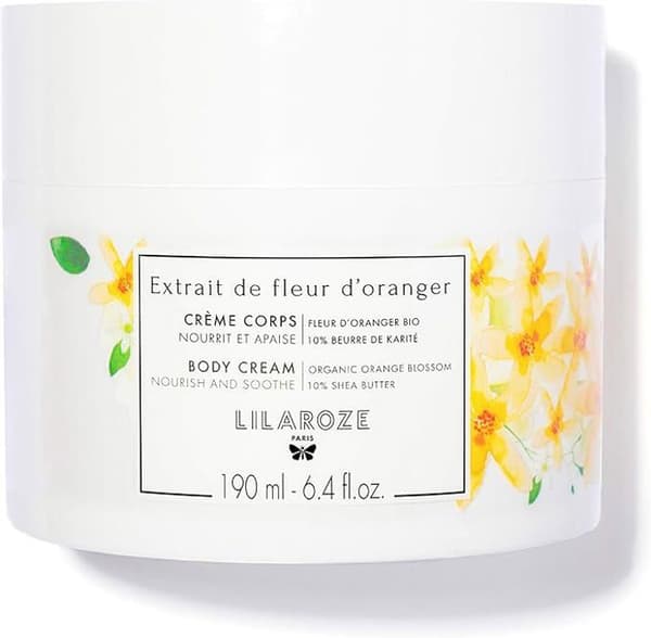 Lilaroze Paris Crème Corps Extrait de Fleur D'oranger Bio 190ml