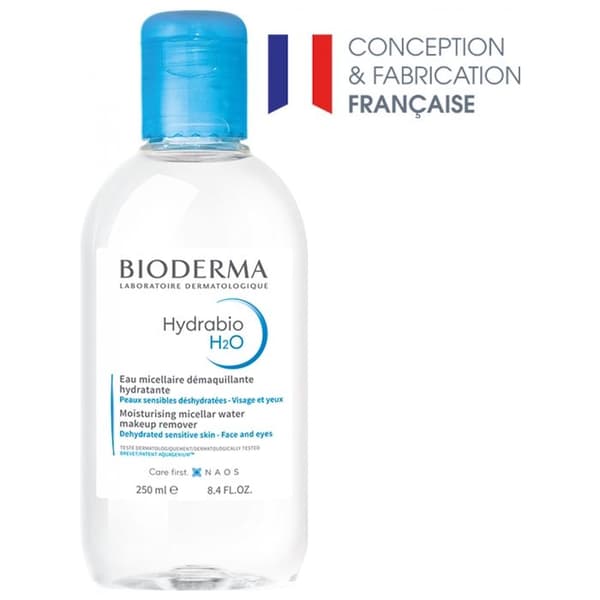 Micellärlösning - BIODERMA - Hydrabio H2O - 250ml - Känslig hud - Utan parfym