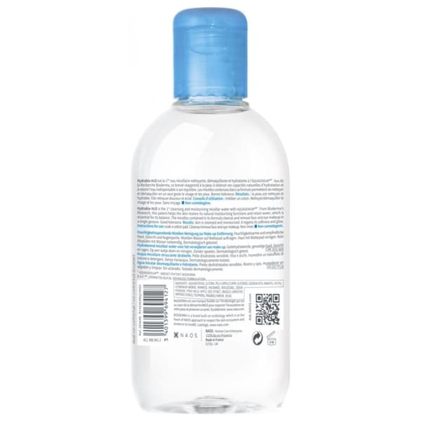 Micellärlösning - BIODERMA - Hydrabio H2O - 250ml - Känslig hud - Utan parfym