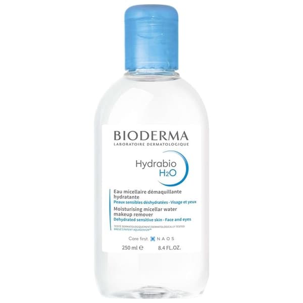 Micellärlösning - BIODERMA - Hydrabio H2O - 250ml - Känslig hud - Utan parfym