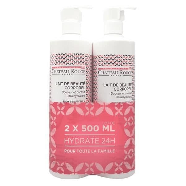 Kroppsmjölk - Château Rouge - Ultra Moisturizing - 2X500ml - Parabenfri - För torr hud