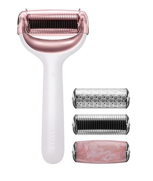 GESKE RODILLO FACIAL Y BODY MED MICROAGUJAS 9 I 1 ROSA GULD