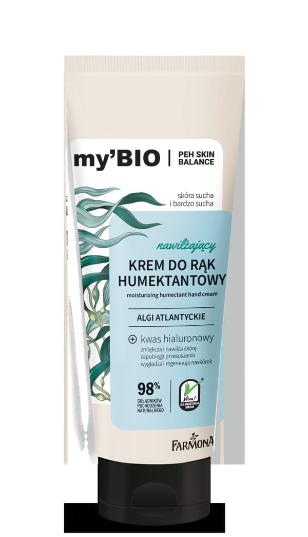 FARMONA My'BIO Handkräm återfuktande fuktighetsbevarande hyaluronsyra 100 ml
