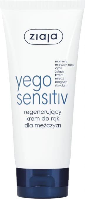 ZIAJA YEGO SENSITIV Regenererande handkräm för män 75 ml