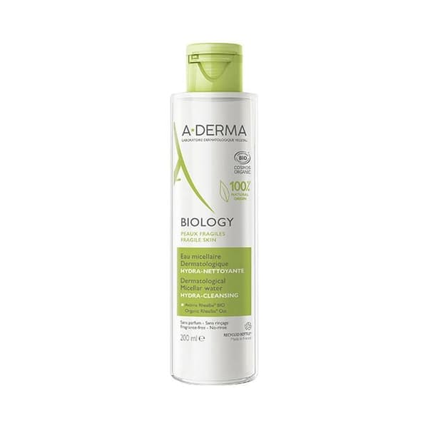 A-Derma Biologi Micellärvatten Dermatologiskt Hydra-Rengörande Ekologisk 200ml