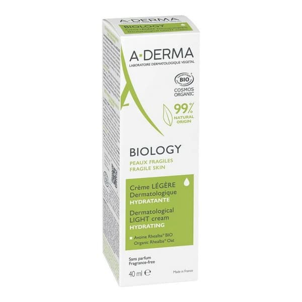 Fugtgivende creme A-Derma Biology Lys (40 ml)