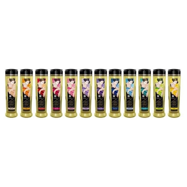 Erotisk massageolja - Shunga - Romantiskt mousserande vin - Jordgubbe - 240 ml - Exceptionell mjukhet