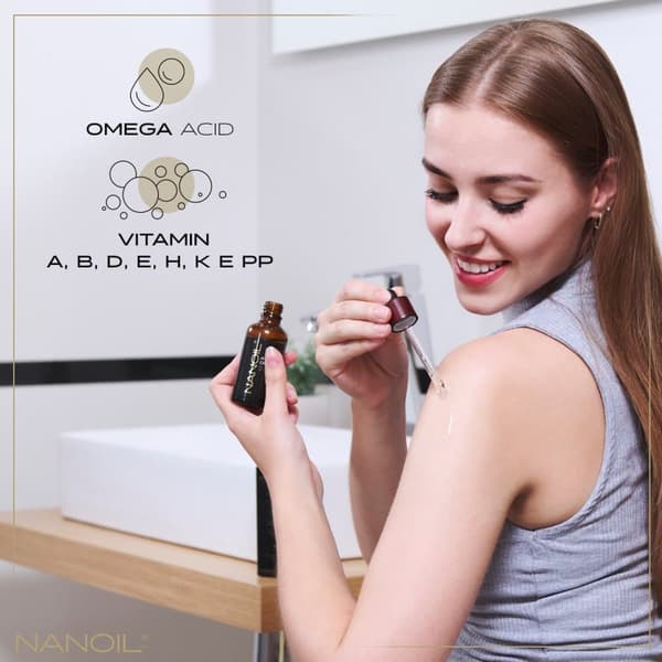 Avokadoöljy Nanoil Avocado Oil 50 ml - Orgaaninen, kylmäpuristettu ja puhdistamaton avokadoöljy kasvoille, vartalolle ja hiuksien hoitoon