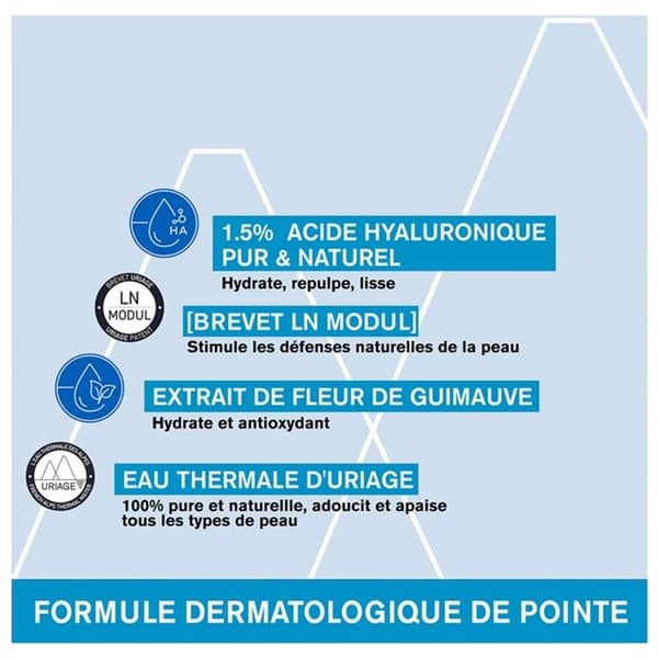 HA Booster Serum - URIAGE - 30 ml - Återfuktning - Komfort - Utstrålning
