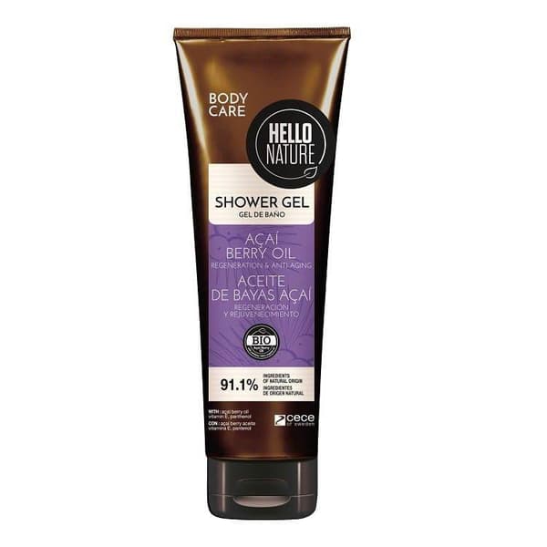 Hello Nature shower gel acai bær olie