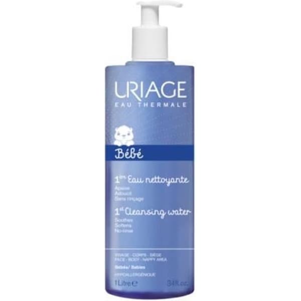 Uriage Bébé Cleansing Water 1L - Känslig hud - Kombination - Återfuktande och mjukgörande