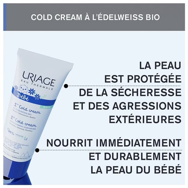 Fuktighetskräm - Uriage - Bebis 1:a Cold Cream - 75ml - Ultranärande - Lugnande
