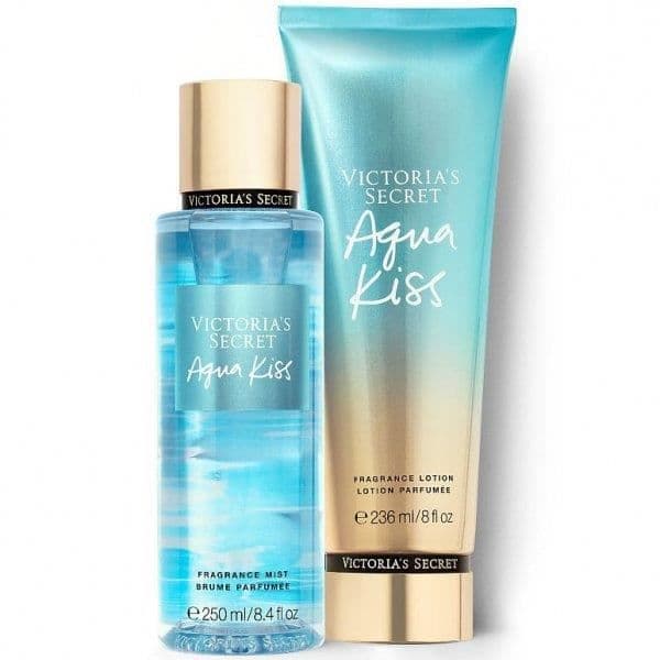 Kroppslotion och handkräm - VICTORIA'S SECRET - Aqua Kiss - 24h återfuktning - Fräsch doft - 236 ml