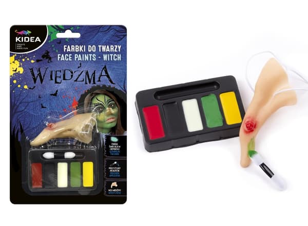 Ansiktsmålningsset Witch Halloween Kidea FDTZWKA