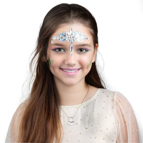 Ansigtsmaling prydet med diamanter Princess Kidea
